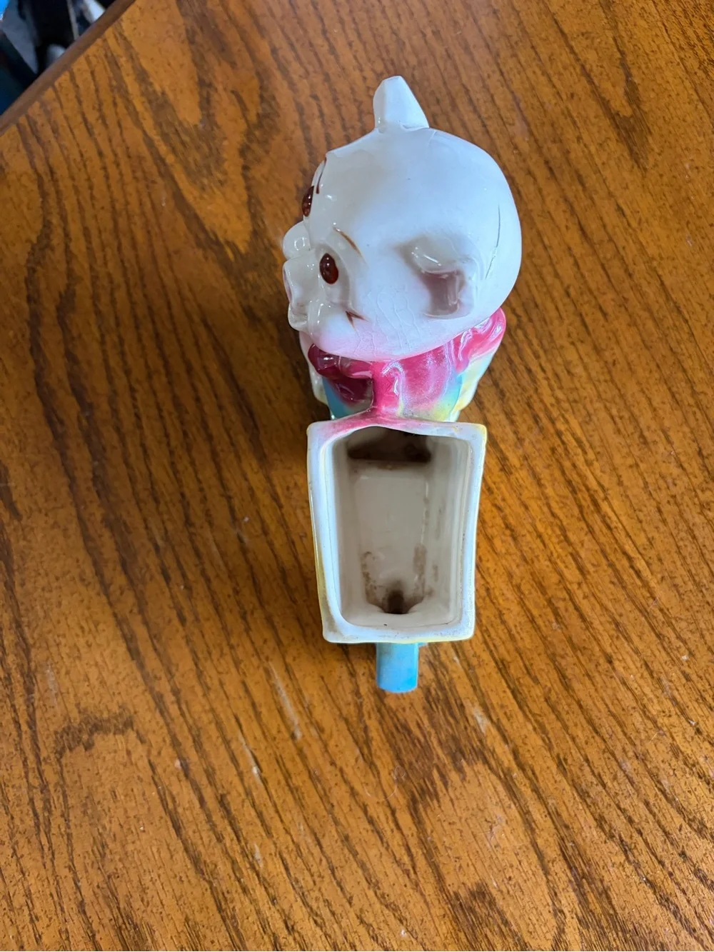 Vintage Pig Pushing Wheelbarrow Planter